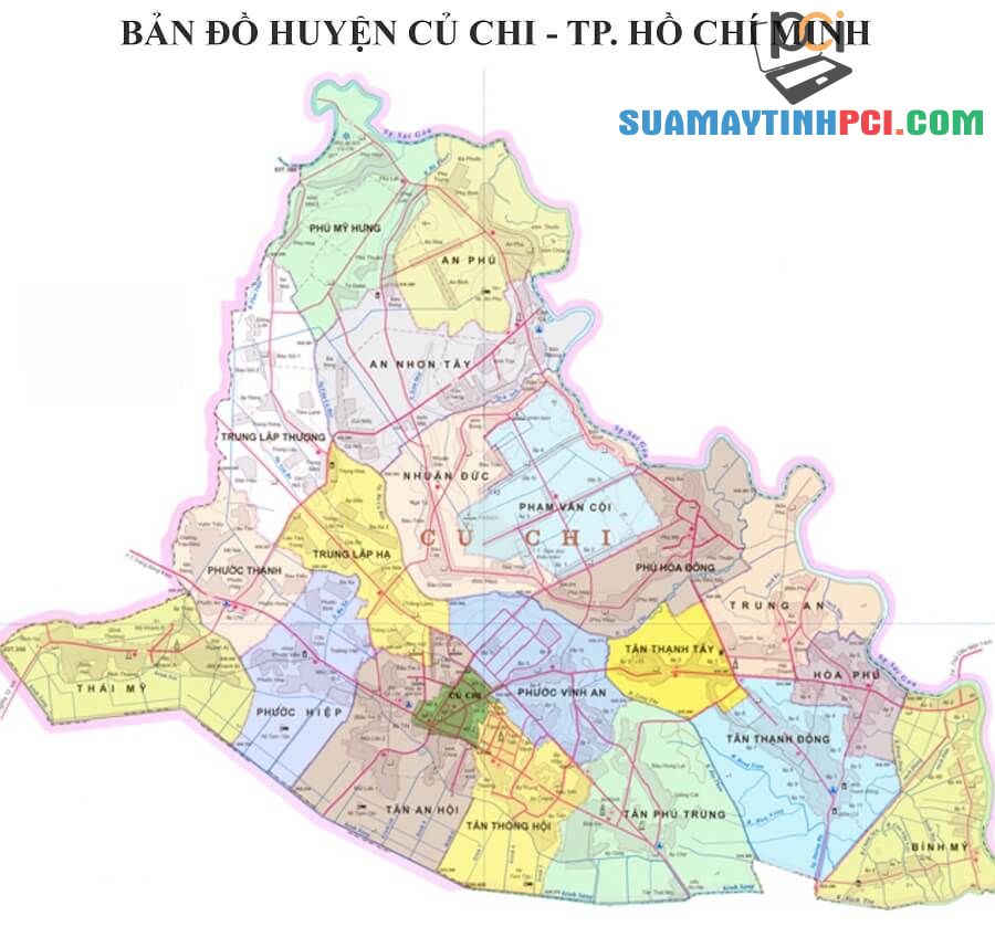 BẢN ĐỒ HÀNH CHÍNH HUYỆN CỦ CHI TPHCM & THÔNG TIN QUY HOẠCH MỚI NHẤT 2020