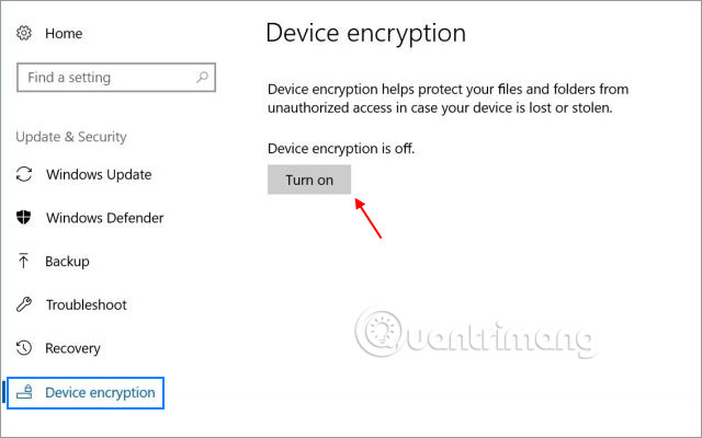 Windows Device Encryption