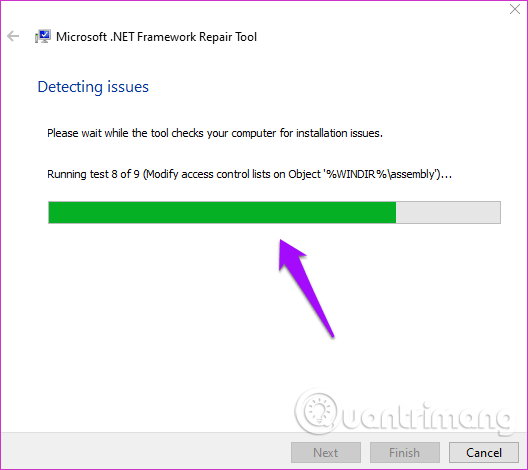 Chạy công cụ sửa chữa .NET Framework