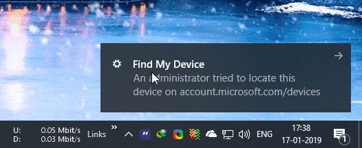  Ngay khi bạn nhấp vào liên kết Find my device, Microsoft sẽ cố gắng thu thập các dữ liệu về vị trí của thiết bị
