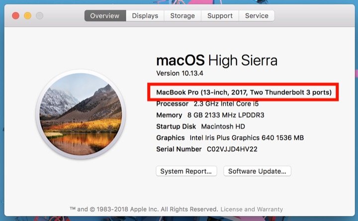 Mac overview - Xem thông tin ram để xem có nâng cấp được không