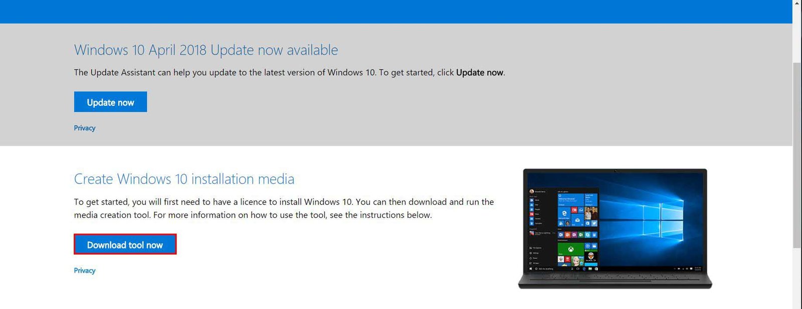 Tải về Windows 10 ISO file
