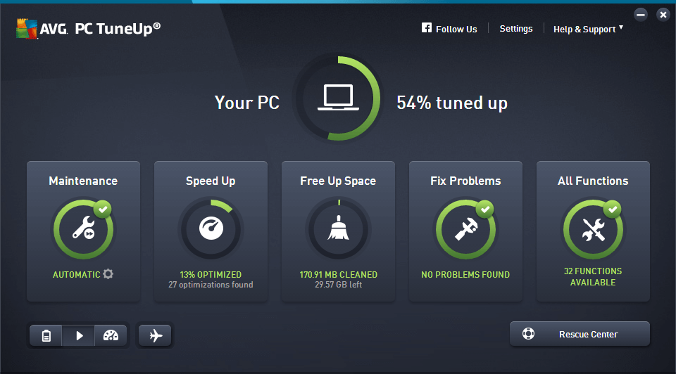AVG PC Tuneup – Phần mềm dọn dẹp máy tính AVG PC Tuneup - Dọn dẹp máy tính