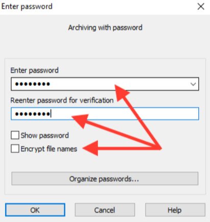 Đặt mật khẩu cho file cho WinRAR Windows 10 5