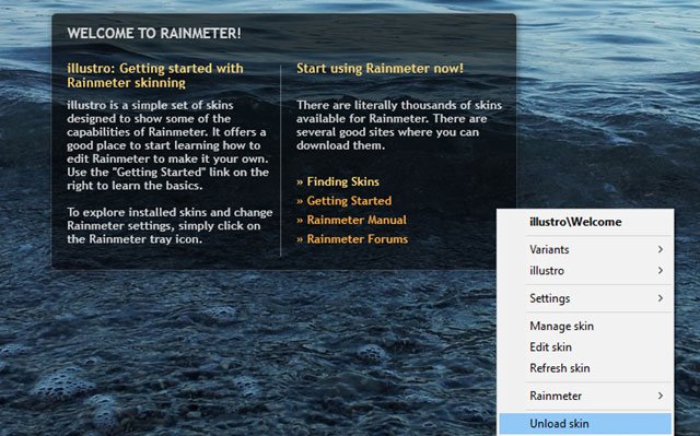 Hướng dẫn Rainmeter Windows 10 Skin 6