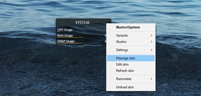 Hướng dẫn Rainmeter Windows 10 Skin 7