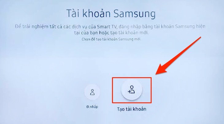 Cách tạo tài khoản Samsung Account trên Smart tivi Samsung-5