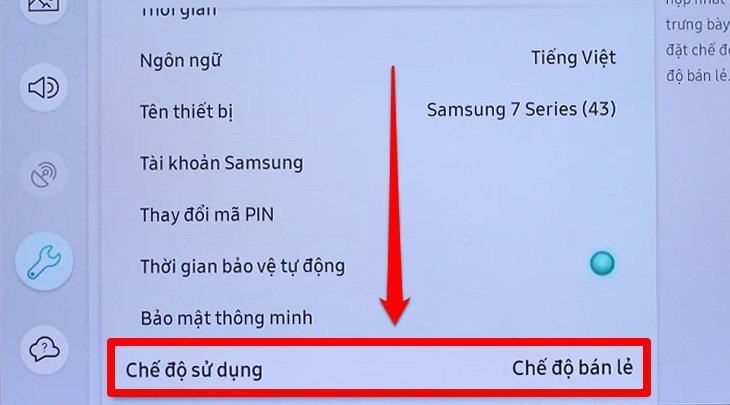 Cách tắt chế độ demo trên tivi Samsung-9