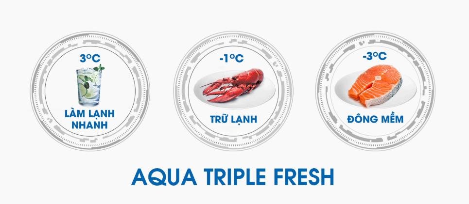 Tủ lạnh Aqua có tốt không Các công nghệ và tính năng nổi bật của tủ lạnh Aqua-aqua triple fresh