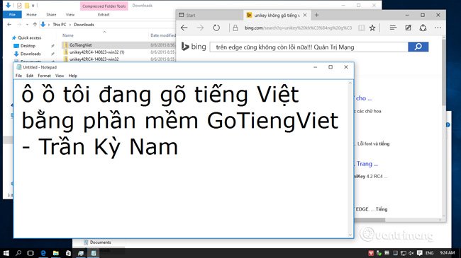 GoTiengViet trên Windows 10