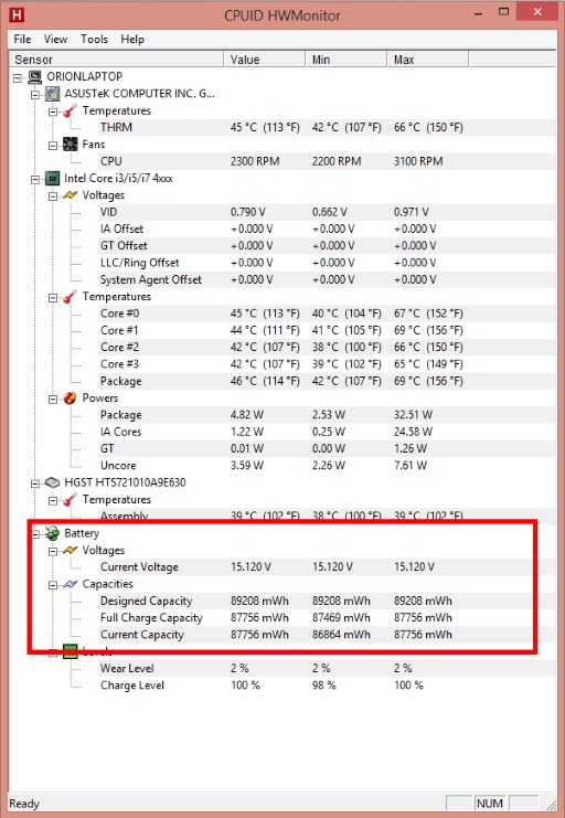 Những phần mềm kiểm tra pin laptop hữu ích