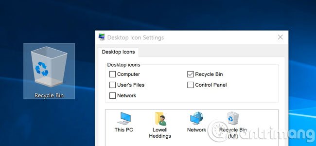 Thêm biểu tượng ngoài Desktop trong Windows 10