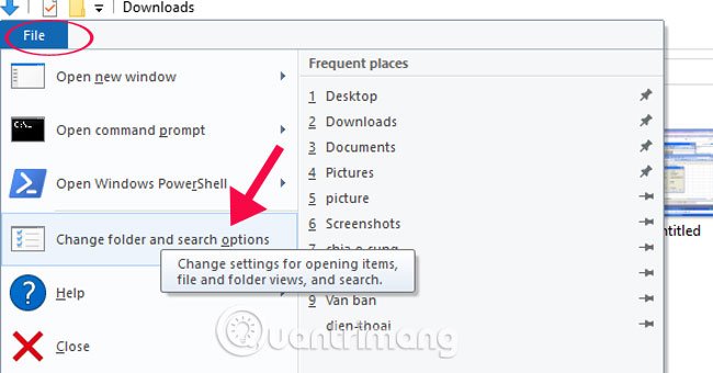 Cách ẩn/hiện Recent Files và Frequently Folders trong Quick access Window 10