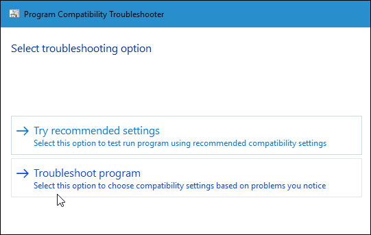 Compatibility Troubleshooter