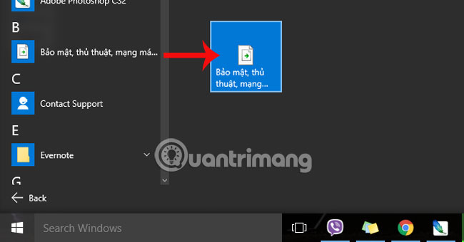 Thêm liên kết Web yêu thích vào Start menu trên Windows 10