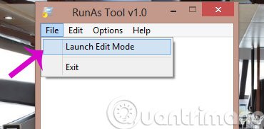 Chọn Launch Edit Mode