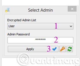 Nhập mật khẩu quản trị