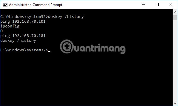 In danh sách lệnh Command Prompt
