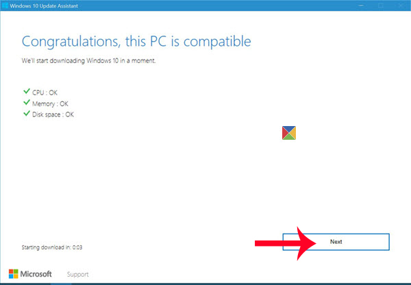 Windows 10 Update Assistan kiểm tra máy tính