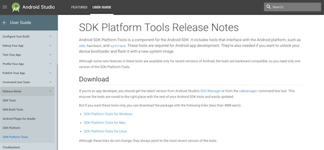 Công cụ SDK Platform Tools