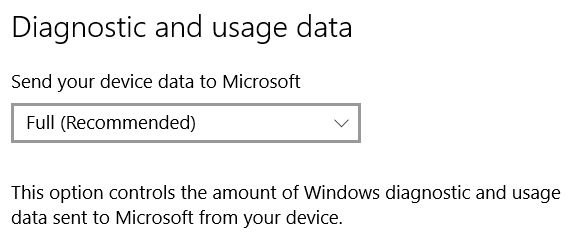 Điều chỉnh dữ liệu sử dụng trong Windows 10