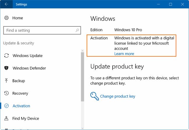 Kiểm tra trạng thái activate của Windows 10