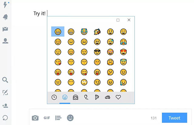 Cập nhật của Windows 10 sẽ giúp mở emoji dễ dàng hơn