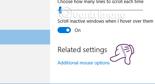 Thao tác touchpad trên Windows 10