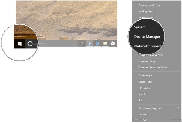 Cửa sổ Device Manager trên Windows 10