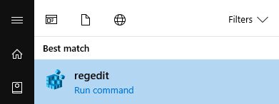 Mở cửa sổ Windows Registry Editor
