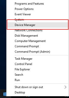 Mở Device Manager