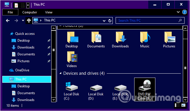Giao diện cho Folder 