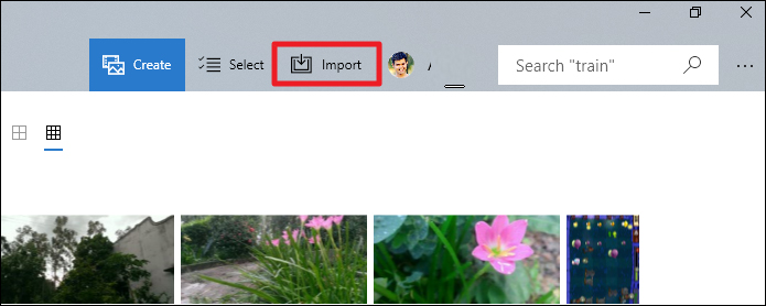 Nhấn Import