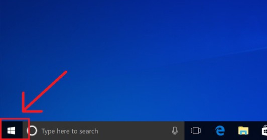 Nhấn chọn logo Windows