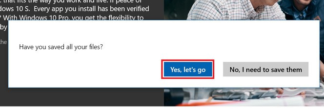 Nâng cấp Windows 10 S lên Pro