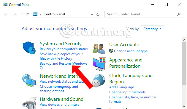 Tính năng Backup and Restore