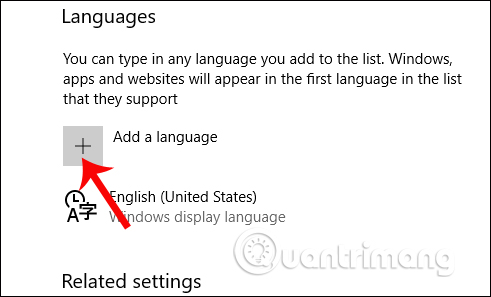 Thêm ngôn ngữ cho máy tính