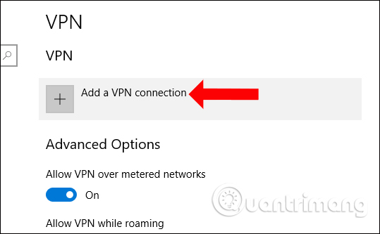 Tạo mạng VPN trên Windows 10 