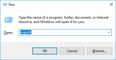Nhấn Win + R, gõ regedit và nhấn Enter để mở Windows Registry