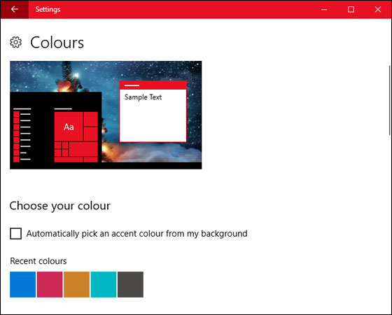 Thay đổi màu sắc theme Windows