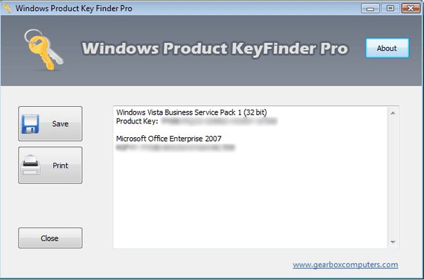 Công cụ tìm key Windows Product Key Finder Pro