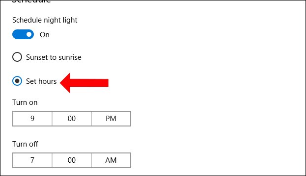 Cách bật chế độ ban đêm Night Light trên Windows 10