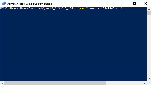 Nhập lệnh trên Administrator: Windows PowerShell
