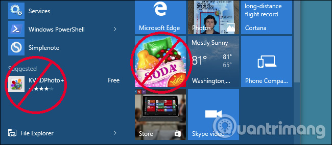 Hướng dẫn cách tắt gợi ý ứng dụng (Suggested Apps) trên Windows 10
