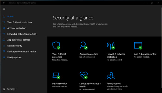 Windows Defender được đổi tên thành Windows Security