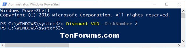 Cách đính kèm và tách các file VHD và VHDX trong Windows 10.10