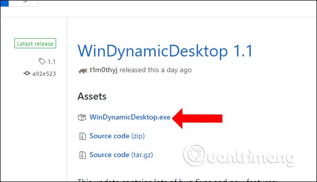 Tải công cụ WinDynamicDesktop