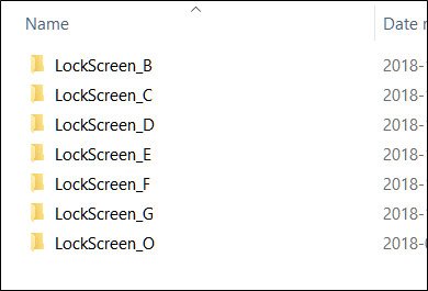 Bạn sẽ thấy một loạt các thư mục có tên bắt đầu bằng “LockScreen_” 