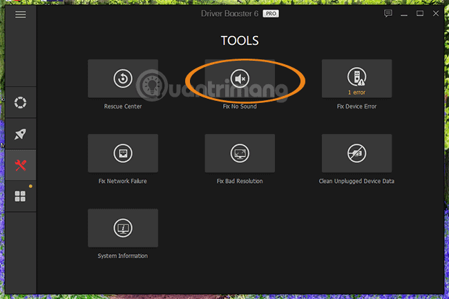 Công cụ sửa lỗi âm thanh của Driver Booster