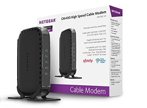 NETGEAR DOCSIS 3.0 Cable Modem (CM400-1AZNAS)